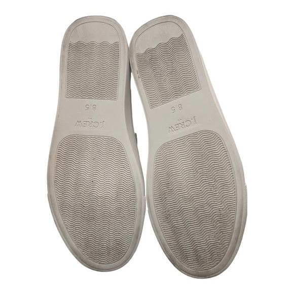 J Crew Factory Road trip white sneakers, size 8.5 - Picture 7 of 8